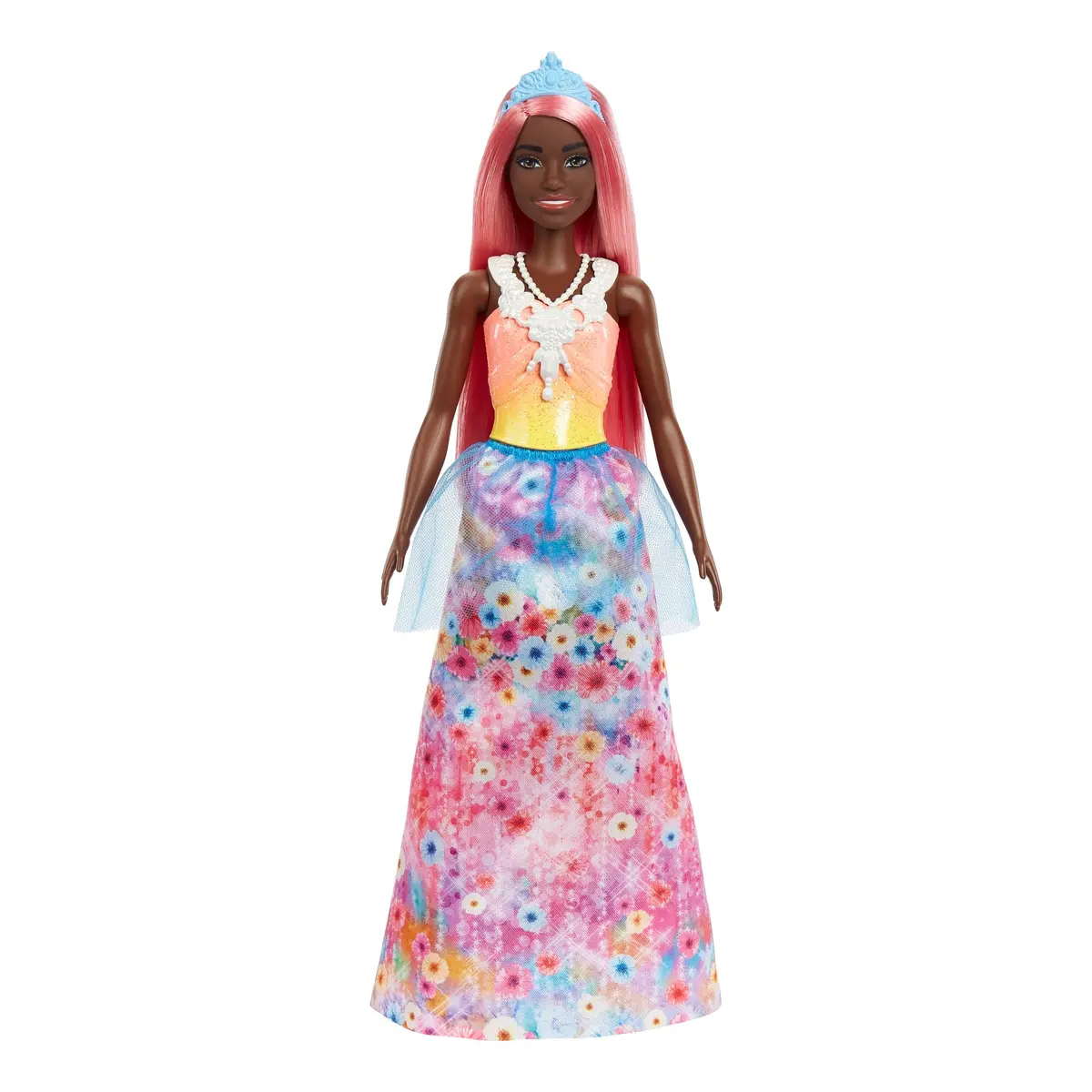 Barbie Dreamtopia Light-Pink Hair Princess Doll With Sparkly Bodice, Princess Skirt And Tiara For Kids Ages 3 Years And Up 1