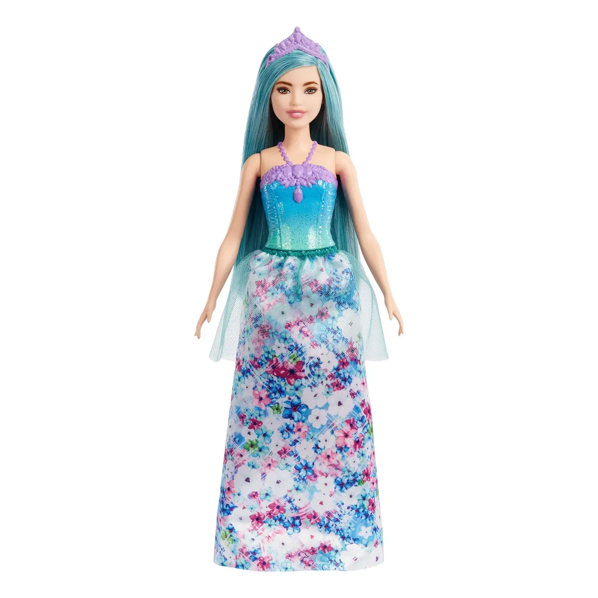 Barbie Dreamtopia Petite-Turquoise Hair Princess Doll With Sparkly Bodice, Princess Skirt And Tiara For Kids Ages 3 Years And Up 1