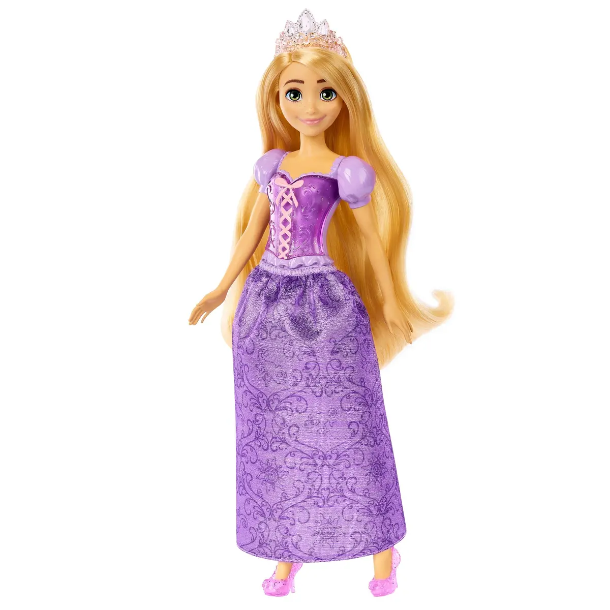 Disney Princess Rapunzel Posable Fashion Doll With Sparkling Clothing And Accessories For Kids Ages 3+ 1