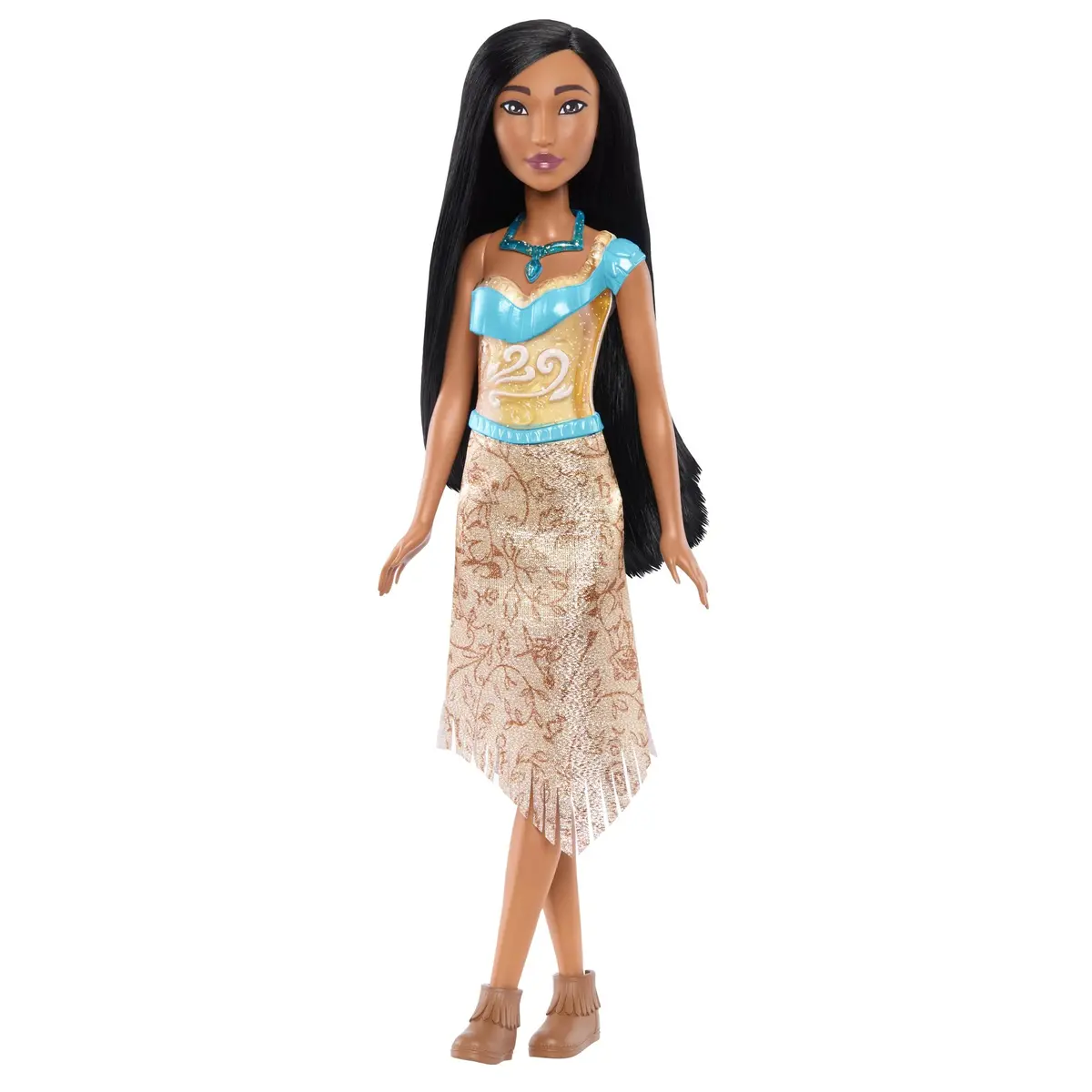 Disney Princess Pocahontas Posable Fashion Doll With Sparkling Clothing And Accessories For Kids Ages 3+ 1