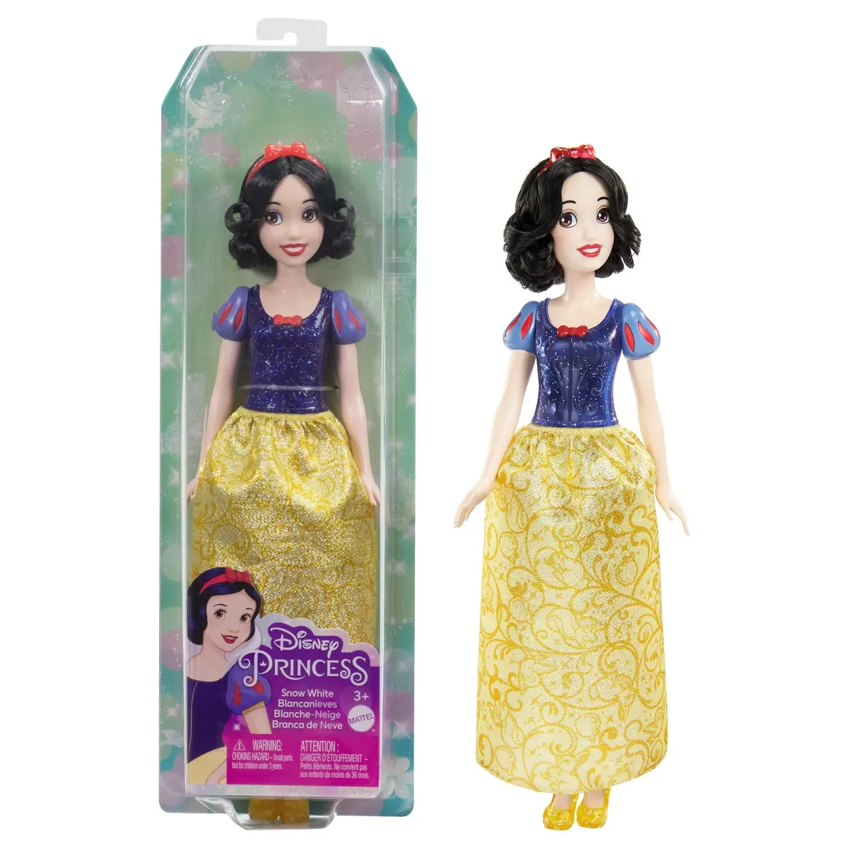Disney Princess Snow White Posable Fashion Doll With Sparkling Clothing And Accessories For Kids Ages 3+ 1