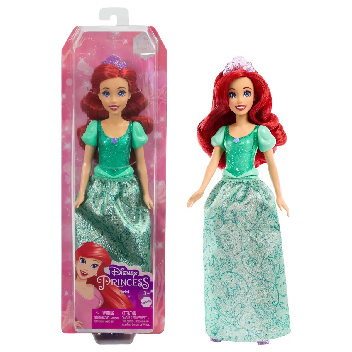 Disney Princess Ariel Posable Fashion Doll With Sparkling Clothing And Accessories For Kids Ages 3+ 1