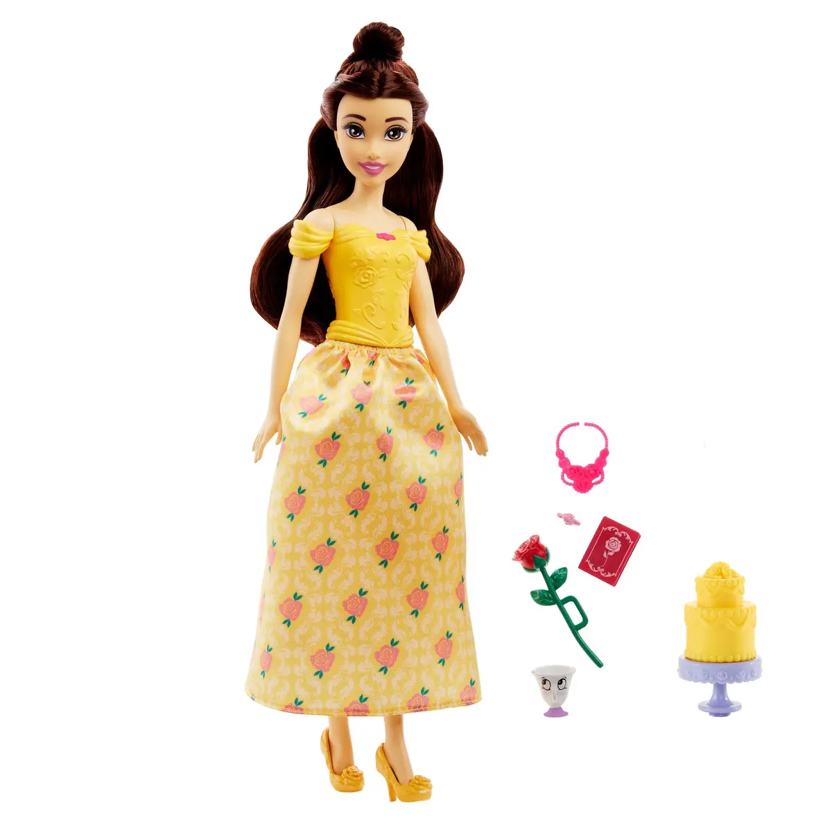 Disney Princess Belle Fashion Doll With Chip Figure And Accessories Inspired By The Disney Movie For Kids Ages 3+ 1