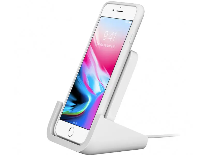 Smartphone Qi Charging Station "Powered" - Charge And Keep Using 1