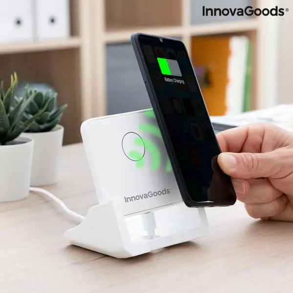 Smartphone Qi Charging Station And Multi-Position Holder "Pomchar" 1