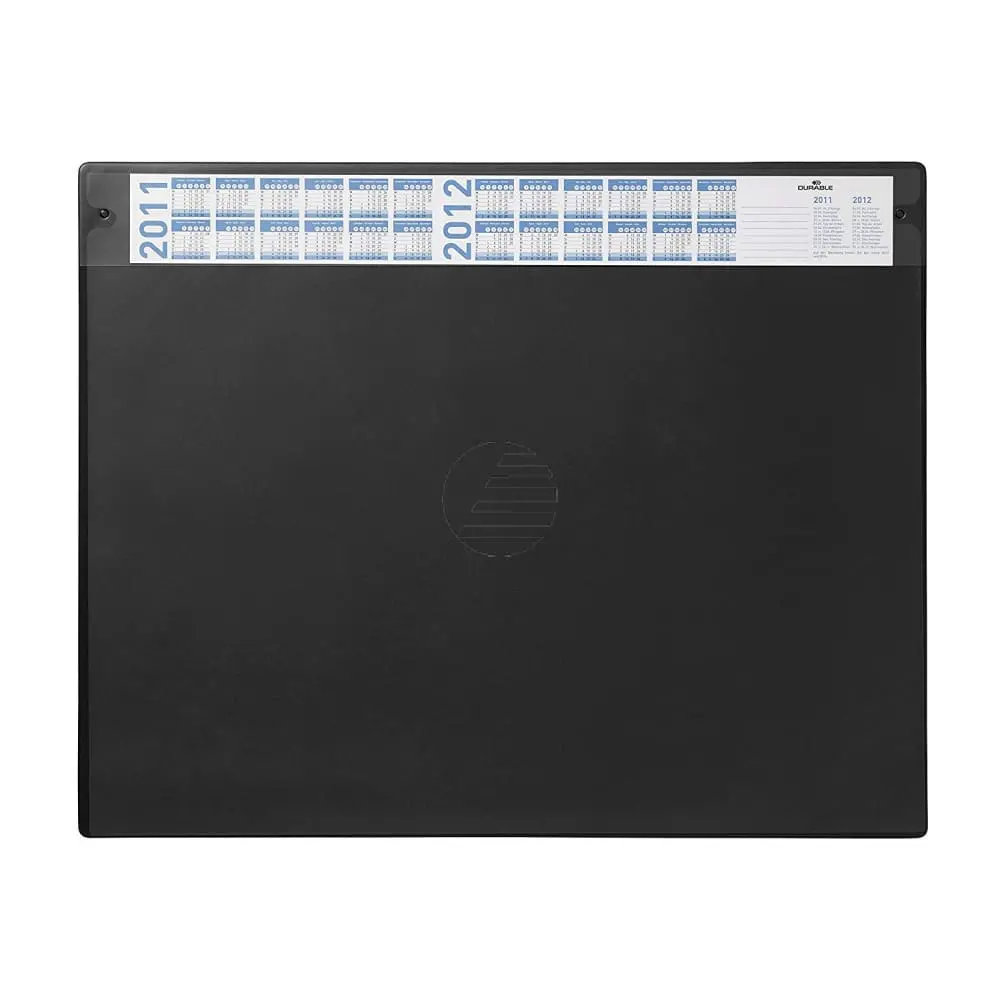 Desk Pad (65 X 52 Cm) In Black - Transparent Cover 1