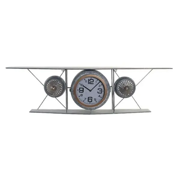 Clock As An Airplane - Retro Biplane As A Wall Clock 1