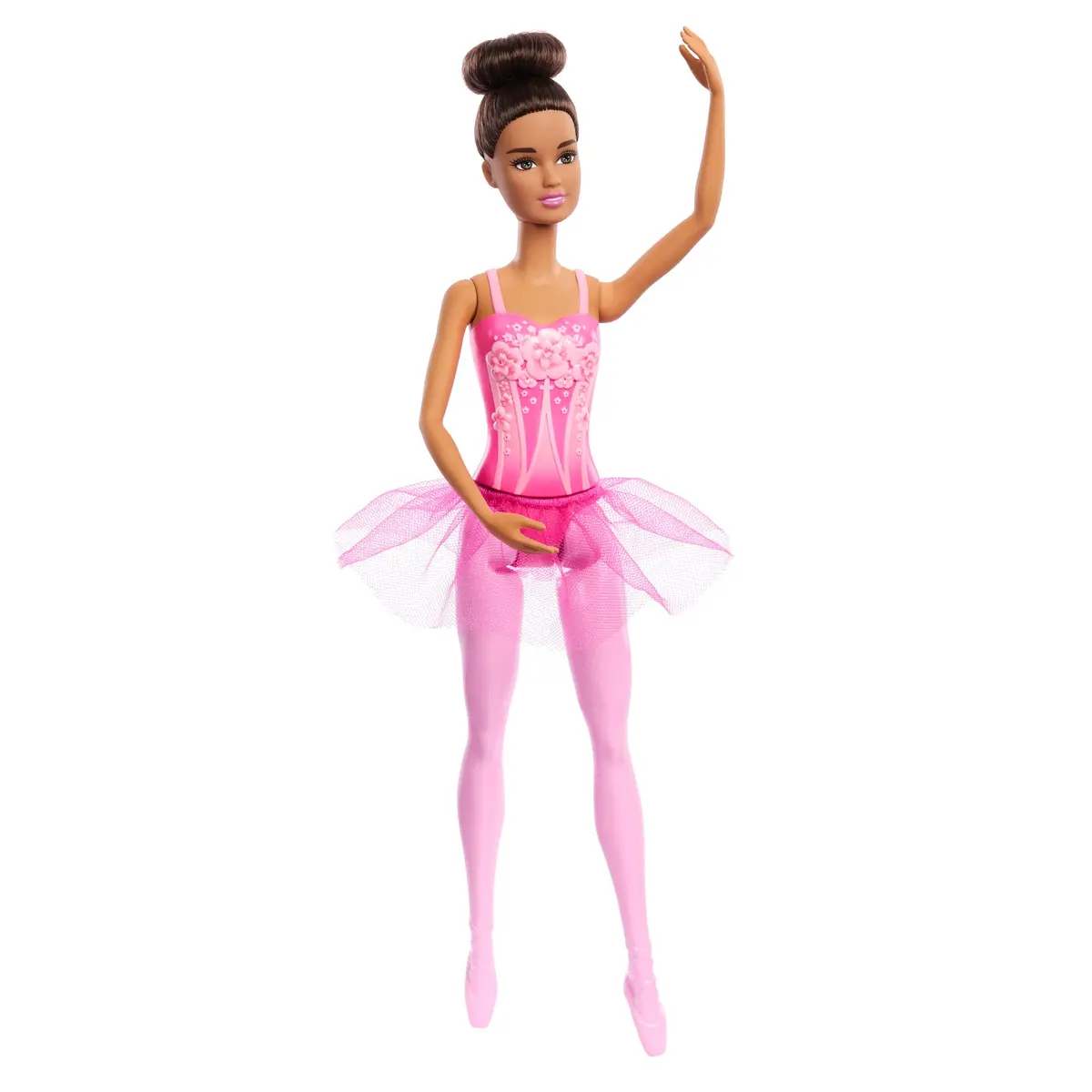 Barbie Ballerina Doll, Brunette Fashion Doll Wearing Pink Removable Tutu, Posed With Ballet Arms & “En Pointe” Toe Shoes 1