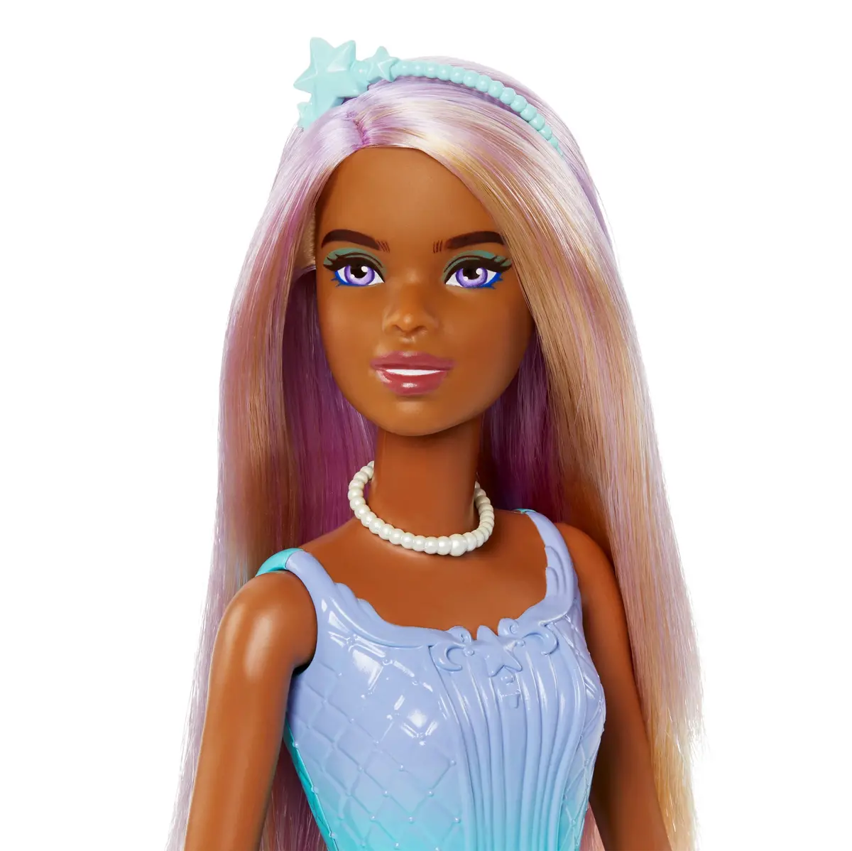 Barbie Royal Doll With Purple-Highlighted Fantasy Hair, Petite Body Type, Colorful Accessories And Butterfly-Print Skirt 2