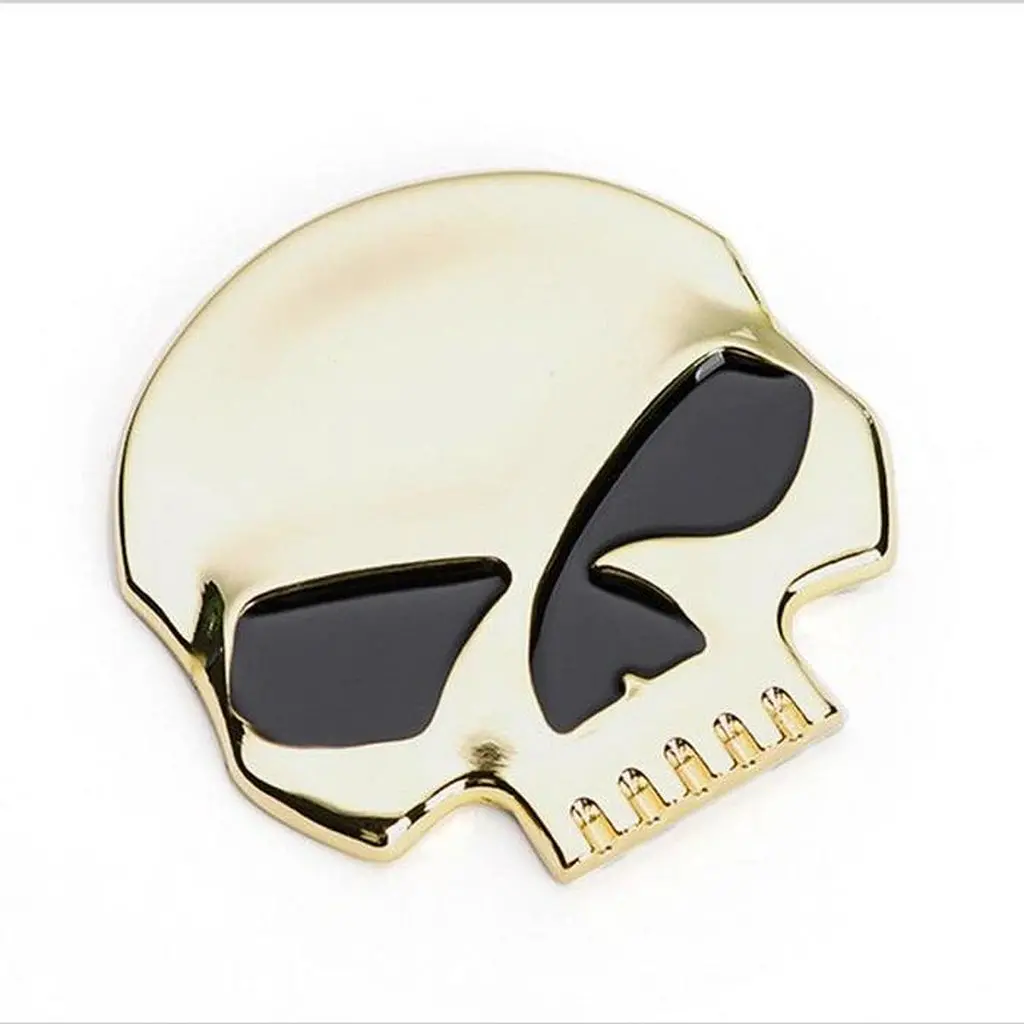 Half Skull Badge Sticker 1