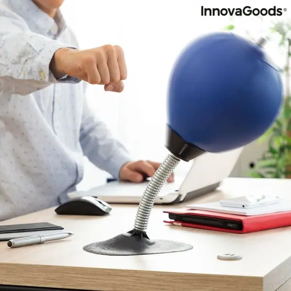 Office Toy "Punching Ball" For The Table - Relieves Stress, Is Fun! 1