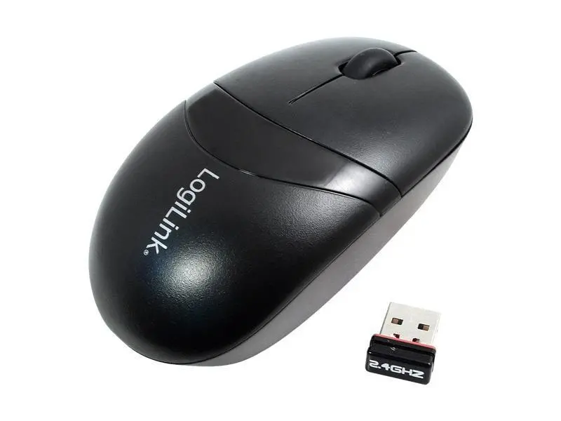 Mouse In Black From Logilink - Optical 2.4Ghz Wireless Mouse With Usb Dongle 1