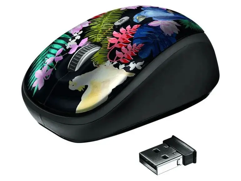 Mouse "Yvi - Parrot" From Trust With Parrot Motif - Wireless Via Bluetooth 1