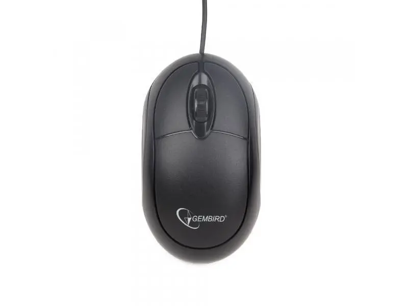 Mouse In Black From Gembird - Cable, Optical Sensor &Amp; 6 Buttons 1