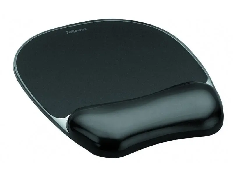Mouse Pad With Wrist Rest "Crystals" In Black From Fellowes 1