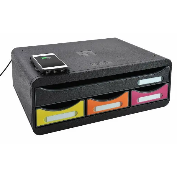 Desk Organizer "Air" - Qi Charging Mat, Mobile Phone Holder &Amp; Mouse Pad 1