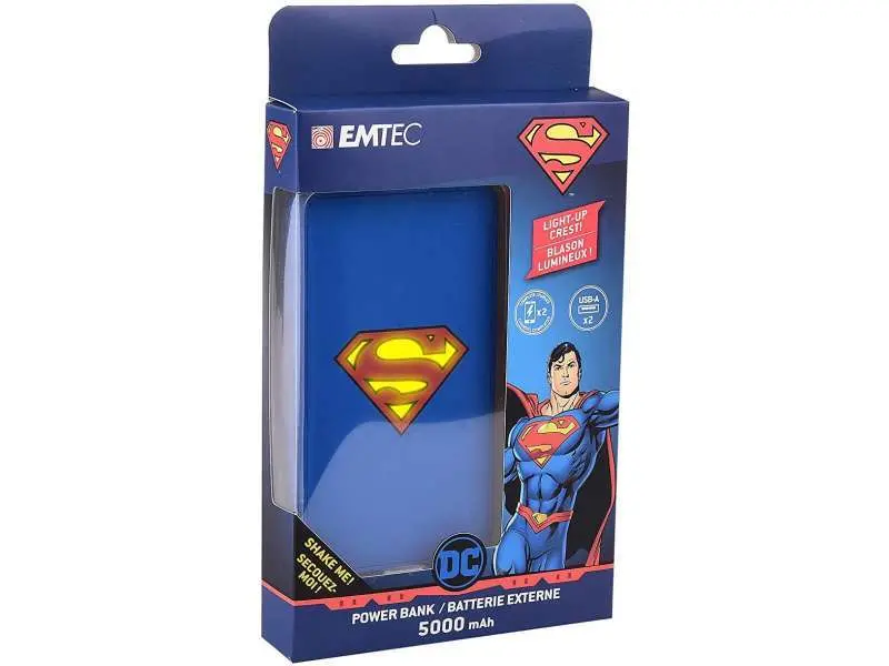 Powerbank Dc "Superman Symbol" (5000 Mah) - Emblem Lights Up! 1