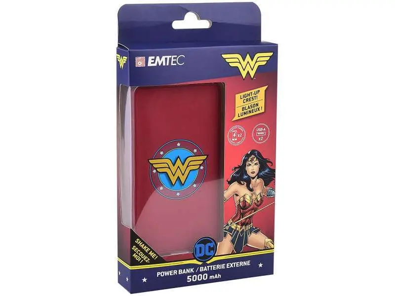 Powerbank Dc "Wonder Woman Symbol" (5000 Mah) - Emblem Lights Up! 1