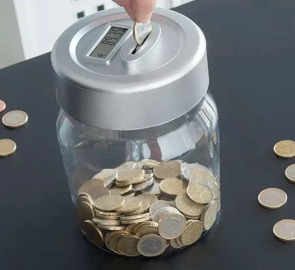 Money Box With Electronic Coin Counter - Insert And Read The Amount 1