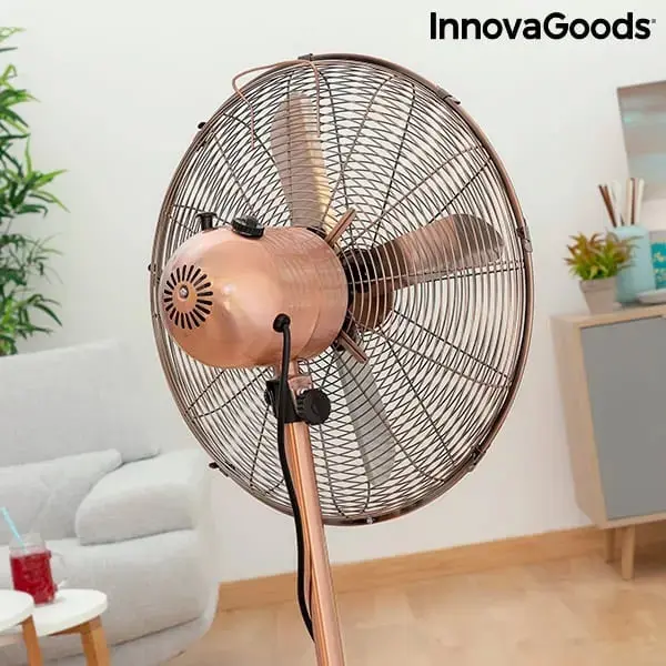 "Copper" Fan (Ø 40 Cm) With A Retro Look - Drives Away The Summer Heat 1