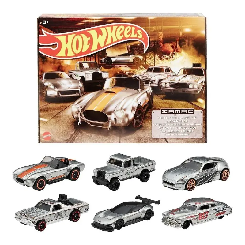 Hot Wheels Zamac Series Premium Vehicle Set Including 6 Collectible Cars For Collection - Design & Style May Vary 1