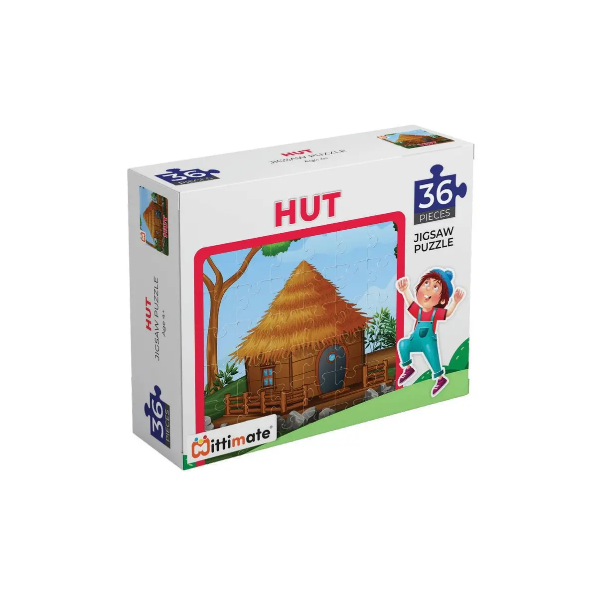 Mittimate Hut Jigsaw Puzzle – 36-Piece Cardboard Puzzle For Kids (Ages 4-6) | Fun, Learning & Perfect Birthday Gift 1