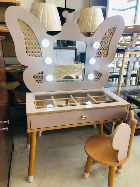 Kiddies Kingdom Butterfly Vanity Imaginative Play For Ages 3 And Above 1