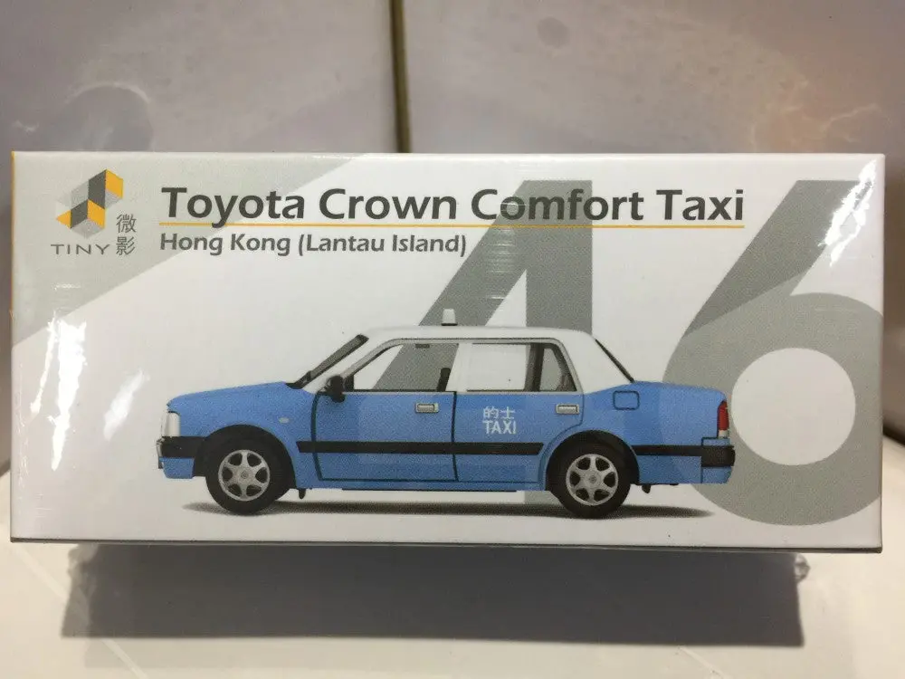 Toyeast Tiny City 46 Die-Cast Model Car Toyota Crown Comfort Taxi Hong Kong Lantau Island Ub5823 Atc64478 (14367) (C920-177) 1