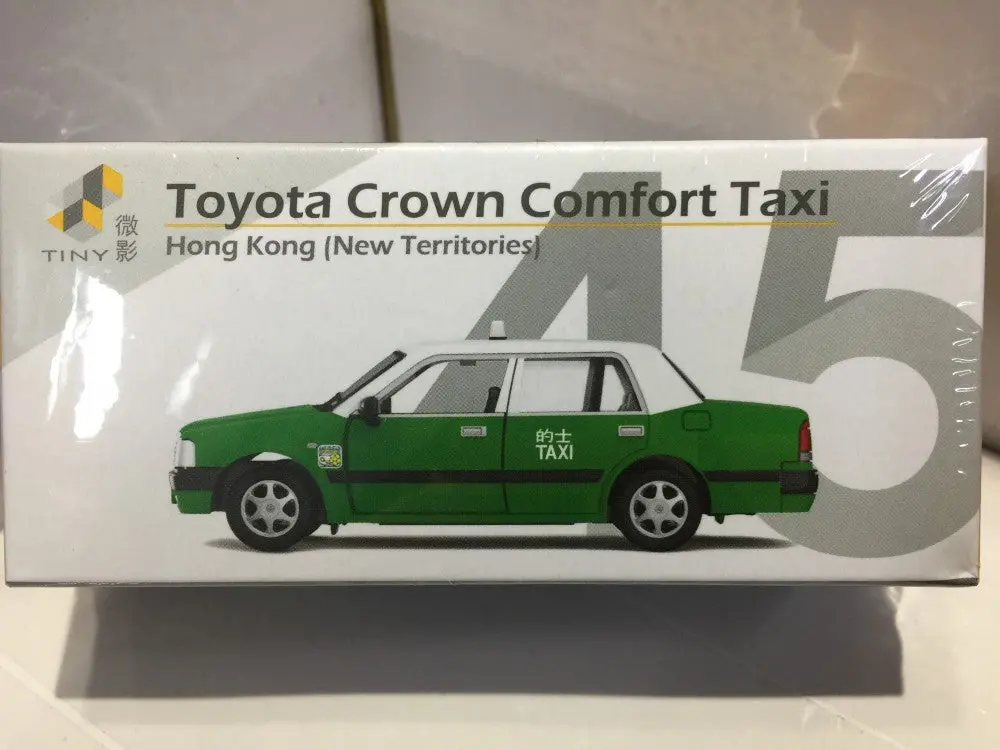 Toyeast Tiny City 45 Die-Cast Model Car Toyota Crown Comfort Taxi Hong Kong New Territories Kh2431 Atc64251 (12440) (C920-176) 1