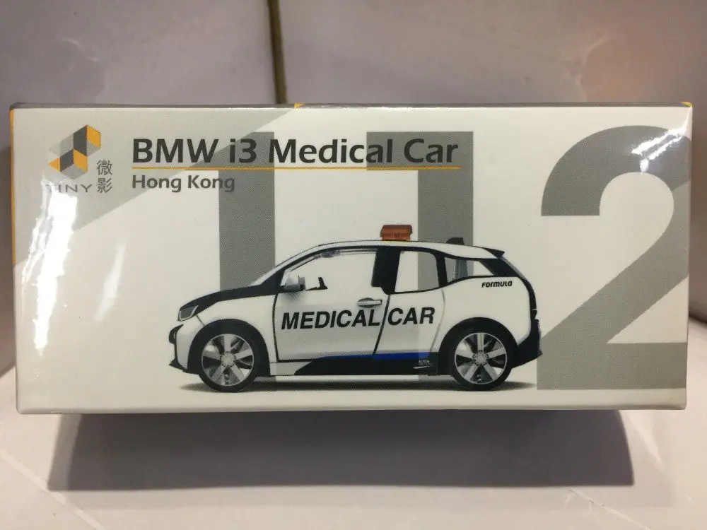 Toyeast Tiny City 112 Die-Cast Model Car Bmw I3 Medical Car Atc64398 13912 (C920-175) 1