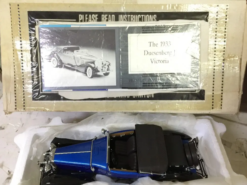 Franklin Mint 1/24 1933 Duesenberg J Victoria Blue (Kwa) 1