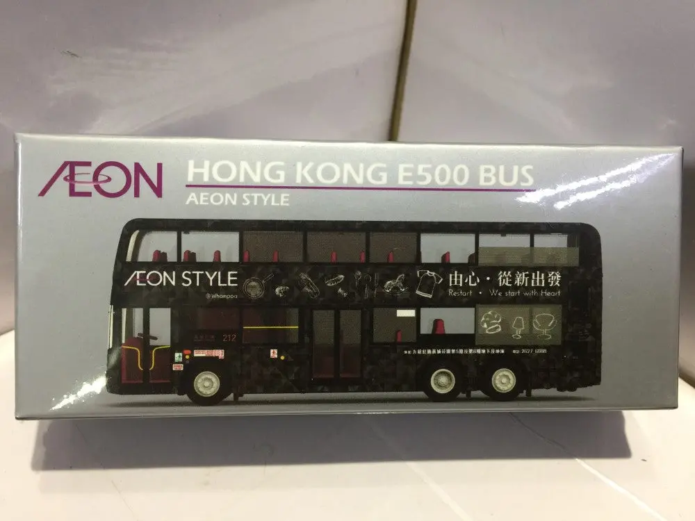 Toyeast Tiny City Die-Cast Model Car Hong Kong E500 Bus Aeon Style Atc64095 11259 (C920-195) 1