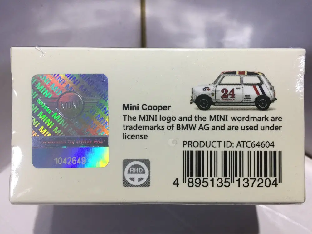Toyeast Tiny City 155 Die-Cast Model Car Mini Cooper Racing #24 Hesketh Racing Team Atc64604 13720 (C920-202) 2