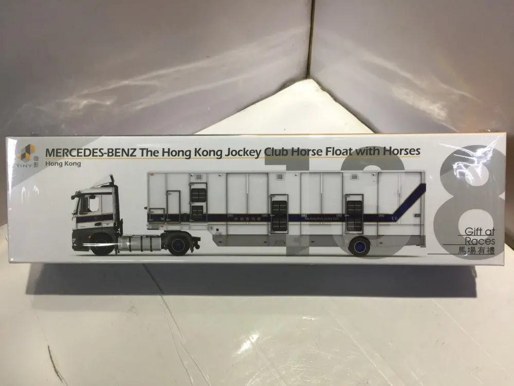 Toyeast Tiny City 138 Die-Cast Model Car Mercedes-Benz The Hong Kong Jockey Club Hores Float Horses Atc64419 14036 (C920-207) 1