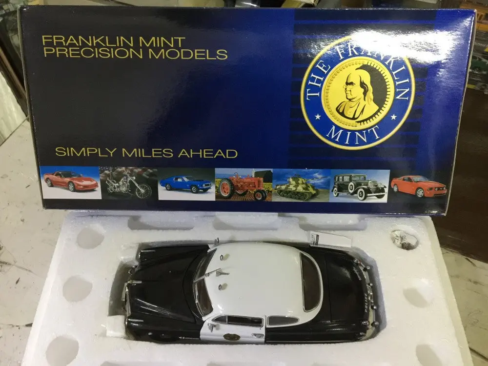 Franklin Mint 1/24 1951 Hudson Hornet Police Cruiser Black White (Buy) 1