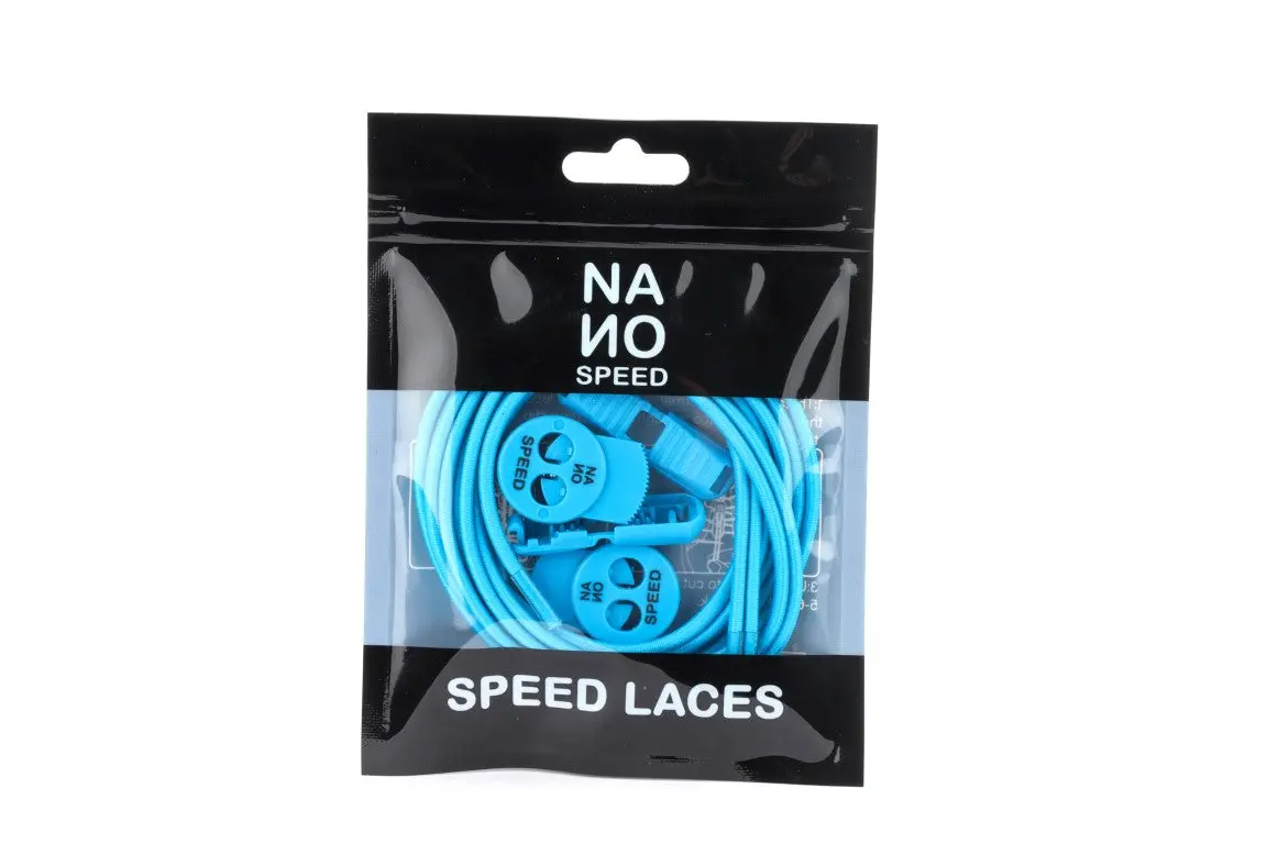 Nano Speed Laces Aqua Blue 1