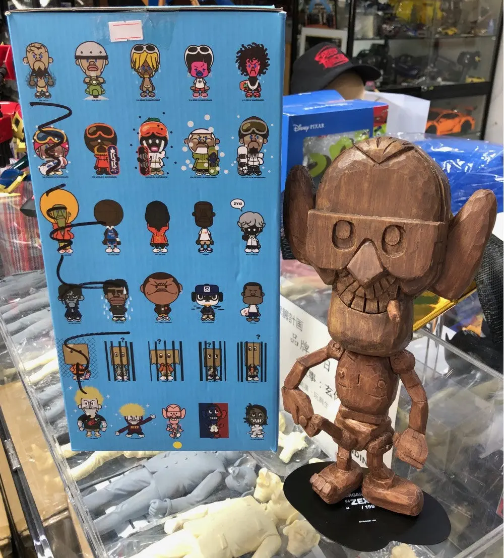 Crazysmiles Kindergardener Michael Lau 9&Quot; Wood Gardener 10Th Anniversary Kg9w1110 108 Zex Figure (Piu235) 1