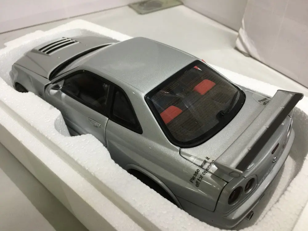 Autoart 1/18 Nissan Nismo R34 Gt-R Z-Tune Z2 Silver (77356) (Piu) 1