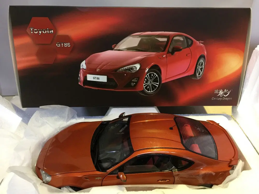 Century Dragon 世紀龍 1/18 Toyota Gt86 Orange Cdto-1002 (P15m-12) 1