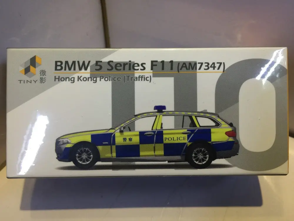 Toyeast Tiny 110 City Die-Cast Model Car Bmw 5 Series F11 Am7347 Hong Kong Police Traffic Atc64248 12445 (C920-242) 1