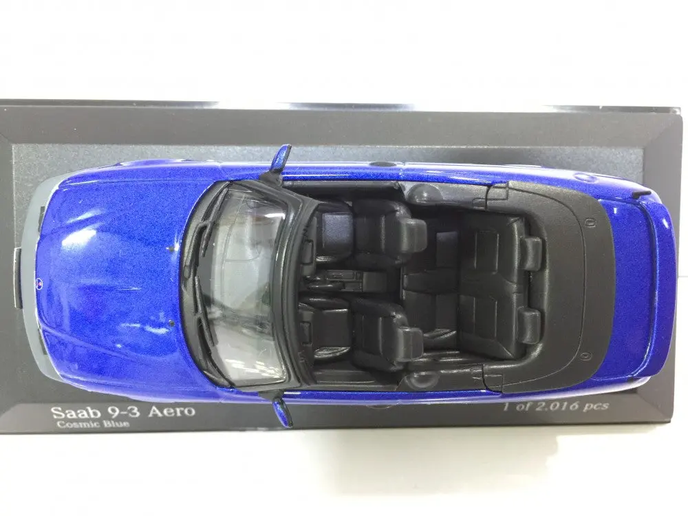 Minichamps 1/43 Saab 9-3 Aero Cabriolet 2001 Blue Metallic (430 170830) (04006) (Piu50) 2