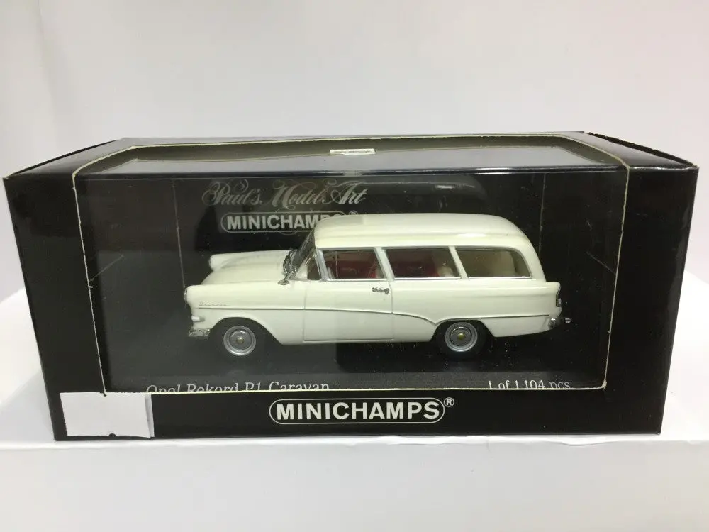 Minichamps 1/43 Opel Rekord P1 Caravan 1958-60 White (430043216) (03361) (Piu50) 1