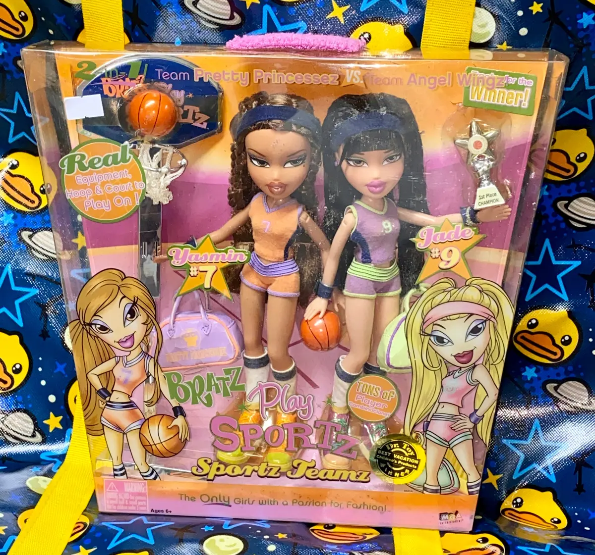 C1205 Mga 32570 Bratz Play Sportz Collection Sportz Teamz Basketball 2-In-1 Team Pretty Princessez Vs Team Angel Wingz #7 Yasmin #9 Jade Dolls Dr. Toy Winner Best Vacation Children's Products 1