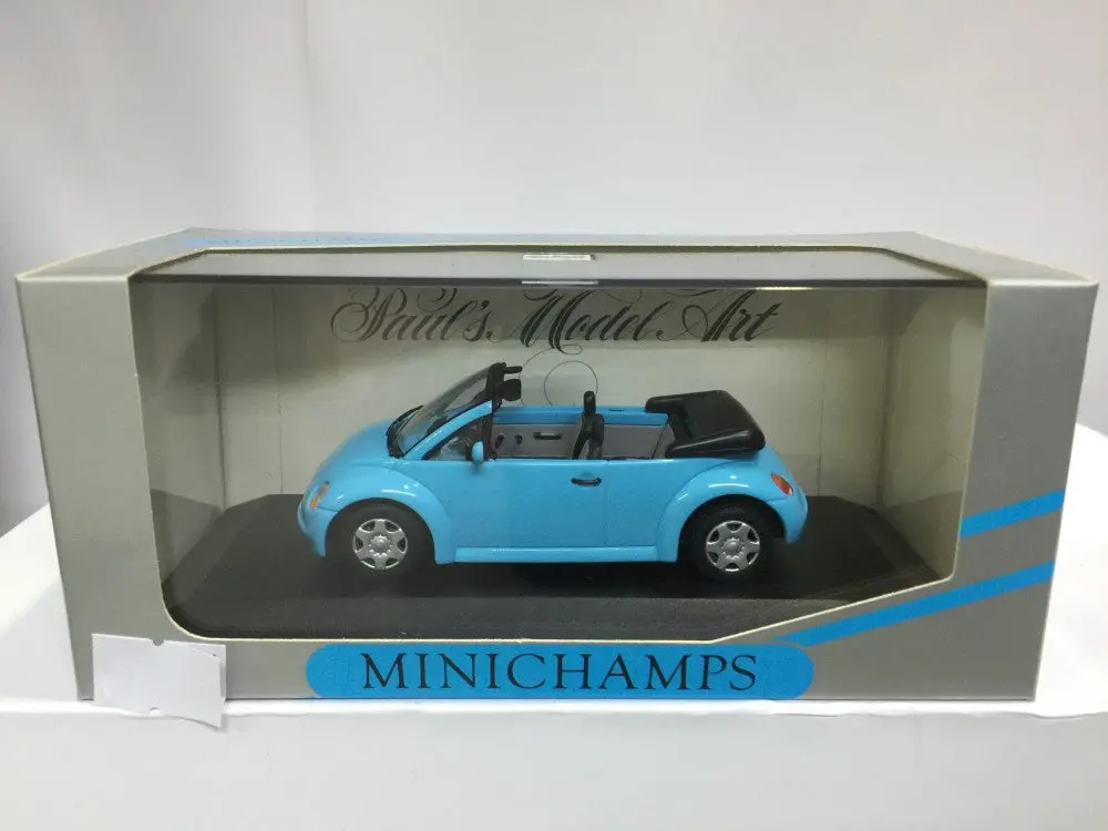 Minichamps 1/43 Vw Concept Car Cabriolet 1994 Blue (430 054030) (01664) (Piu50) 1