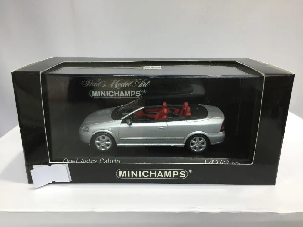 Minichamps 1/43 Opel Astra Cabriolet 2000 Silver (430 049130) (03749) (Piu50) 1