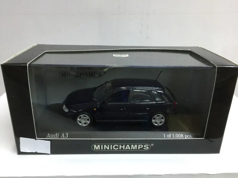 Minichamps 1/43 Audi A3 5-Door 1999 Dark Blue (430 018302) (03348) (Piu50) 1