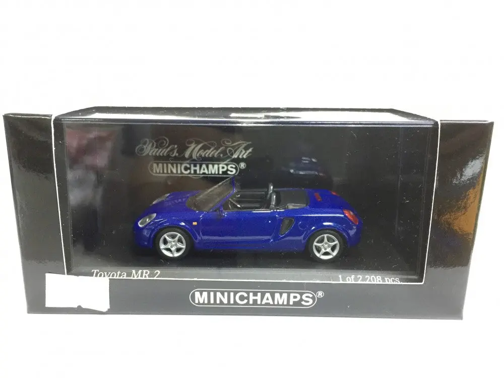 Minichamps 1/43 Toyota Mr2 Cabriolet Blue Met (430 166960) (03312) (Piu50) 1