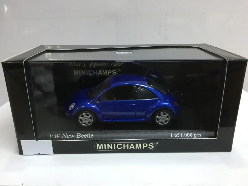 Minichamps 1/43 Vw New Beetle Blue (430 058004) (04071) (Piu50) 1