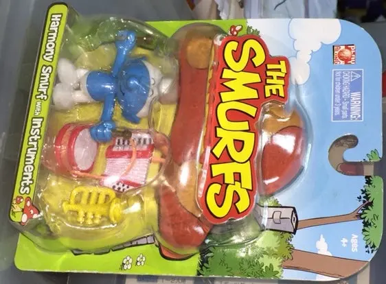 Jakks Pacific The Smurfs Mini Figure 藍精靈 迷你公仔 Harmony Smurf And Instruments 21768店 1