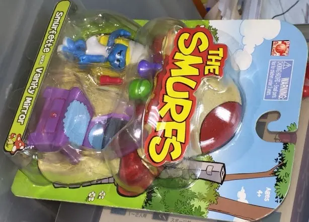 Jakks Pacific The Smurfs 藍精靈 迷你公仔 Smurfette With Vanity Mirror 33234店 1